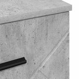 Bedside Cabinet Concrete grey 38 x 38 x 66 cm Engineered wood 883377