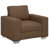 Sofa 3 pcs Brown Fabric 3324662
