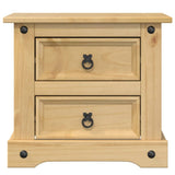 ZNTS Bedside Cabinet Corona 53x39x50 cm Solid Wood Pine 4005658