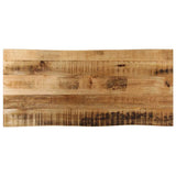 Table Top Live Edge 100x40x2.5 cm Solid Wood Rough Mango 370660