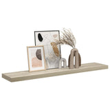 Floating Wall Shelf Oak 120x23.5x3.8 cm MDF 323883