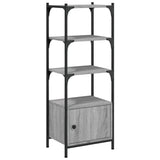 Bookcase 3-Tier Grey Sonoma 41x30x109.5 cm Engineered Wood 839001