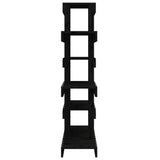 Plant Stand Black 85x25x109.5 cm Solid Wood Pine 822091