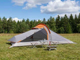 Backpacking Tent Grey and Orange 4-Person 42018573