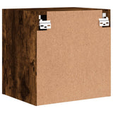 TV Wall Cabinets 2 pcs Smoked Oak 40.5x30x40 cm Engineered Wood 836905