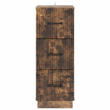 Drawer Cabinet Smoked Oak 33 x 34.5 x 87 cm Engineered Wood 895310