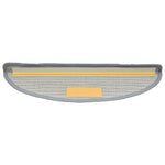 Stair Mats 10 pcs 56x17x3 cm Grey Half Round 149783