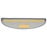 Stair Mats 10 pcs 56x17x3 cm Grey Half Round 149783