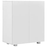 Sideboard High Gloss White 71x35x80 cm Engineered Wood 283715