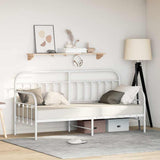 Daybed Frame White 80 x 200 cm Powder-Coated Steel 42002643