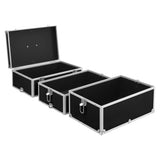 Make-up Case 37x24x40 cm Black Aluminium 91840