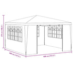 Professional Party Tent with Side Walls 4x4 m Green 90 g/m 48536