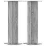 Speaker Stands 2 pcs Grey Sonoma 30x30x95 cm Engineered Wood 852677