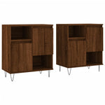 Sideboards 2 pcs Brown Oak Engineered Wood 3190132