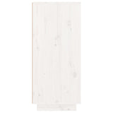 Shoe Cabinet White 60x35x80 cm Solid Wood Pine 813531