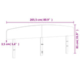 Headboard Wax Brown 200 cm Solid Wood Pine 842489