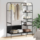 Clothes Rack with Shelf Black 120 x 44 x 160 cm Engineered Wood 868445