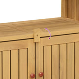 Garden Console Table Light Acacia 80 x 35 x 75 cm 42026800