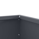 Lawn Edging 6 pcs Anthracite 60 x 60 x 13 cm Steel 874735