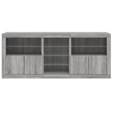 Sideboard with LED Lights Grey Sonoma 181.5x37x67 cm 3209042