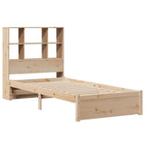 Bookcase Bed without Mattress 100x200cm Solid Wood Pine 3322389