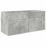 Sink cabinet with Storage Concrete Grey Engineered Wood 880438