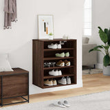 Shoe Cabinet Brown Oak 60x35x70 cm Engineered Wood 816016