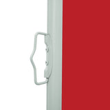 Patio Retractable Side Awning 120x500 cm Red 48391