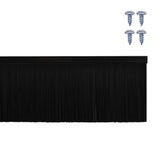 Screw-on Door Brush Seals 12 pcs Black 100 cm Aluminium Alloy 42019602