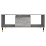 Coffee Table Grey Sonoma 90x50x36.5 cm Engineered Wood 830586
