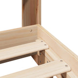 Bed Frame without Mattress 140x190 cm Solid Wood Pine 3323701