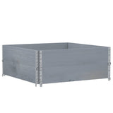 Garden Planter Grey 100x100 cm Solid Wood Pine 3295401