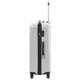 Hardcase Trolley Set 3 pcs Bright Silver ABS 91887