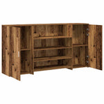 Reception Desk Old Wood 200x50x103.5 cm Engineered Wood 3324185