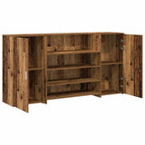 Reception Desk Old Wood 200x50x103.5 cm Engineered Wood 3324185