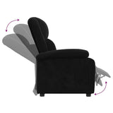 Recliner Chair Black Velvet 342405