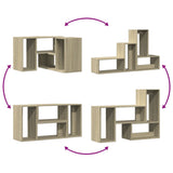 TV Cabinets 2 pcs Sonoma Oak 75x30x50 cm Engineered Wood 840788