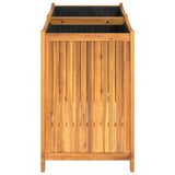 Garden Planter with Liner 100x50x75 cm Solid Wood Acacia 366445