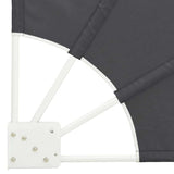 Balcony Privacy Screen 210 x 210 cm Polyester Black 42000935