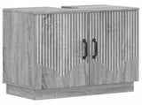 2 Piece Bathroom Cabinet Set HOORN Grey Sonoma Engineered Wood 3418041