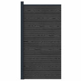 Fence Panel WPC and Aluminium Black 42039078
