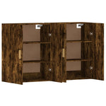 Wall Mounted Cabinets 2 pcs Smoked Oak Engineered Wood 3197878