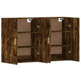 Wall Mounted Cabinets 2 pcs Smoked Oak Engineered Wood 3197878