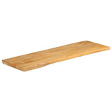 Table Top 120x40x3.8 cm Live Edge Solid Wood Mango 370734