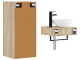 Bathroom Furniture Set 2 pcs Sonoma Oak 33 x 34.5 x 100 cm 3406095