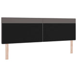 LED Headboard Grey 180 cm Faux Leather 42007311