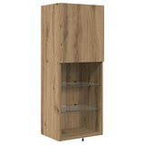 TV Wall Units with LED Strip Lights Artisan Oak Engineered Wood 3402948