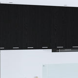 Hanging Cabinet Black Oak 60 x 31 x 80 cm Engineered Wood 884275