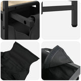 Laundry Basket 1 Compartment with Shelf Sonoma Oak 859071