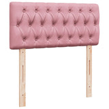 Box Spring Bed with Mattress Pink 90x200 cm Velvet 3286221